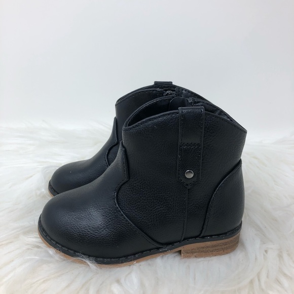Cat & Jack Western Black Boot Toddler Girl - Picture 2 of 4